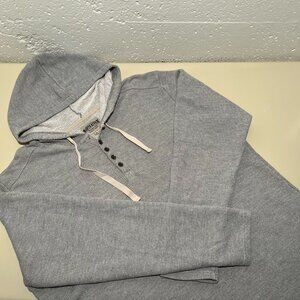 North River Men's Heathered Button Waffle Henley Hoodie